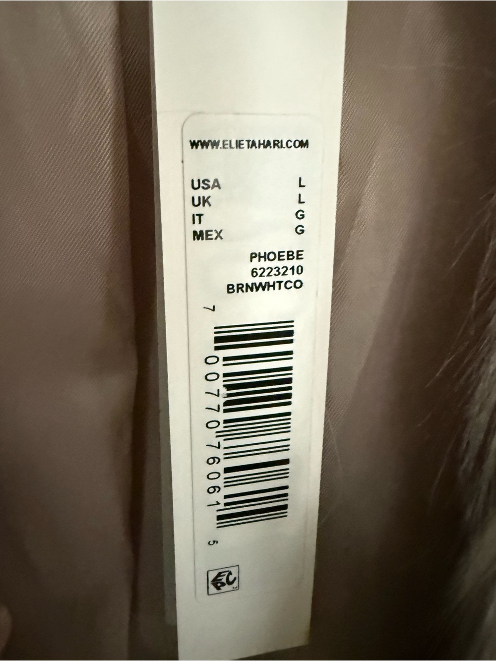 Elie Tahari Cream and Brown Faux Fur Coat - Picture 7 of 9
